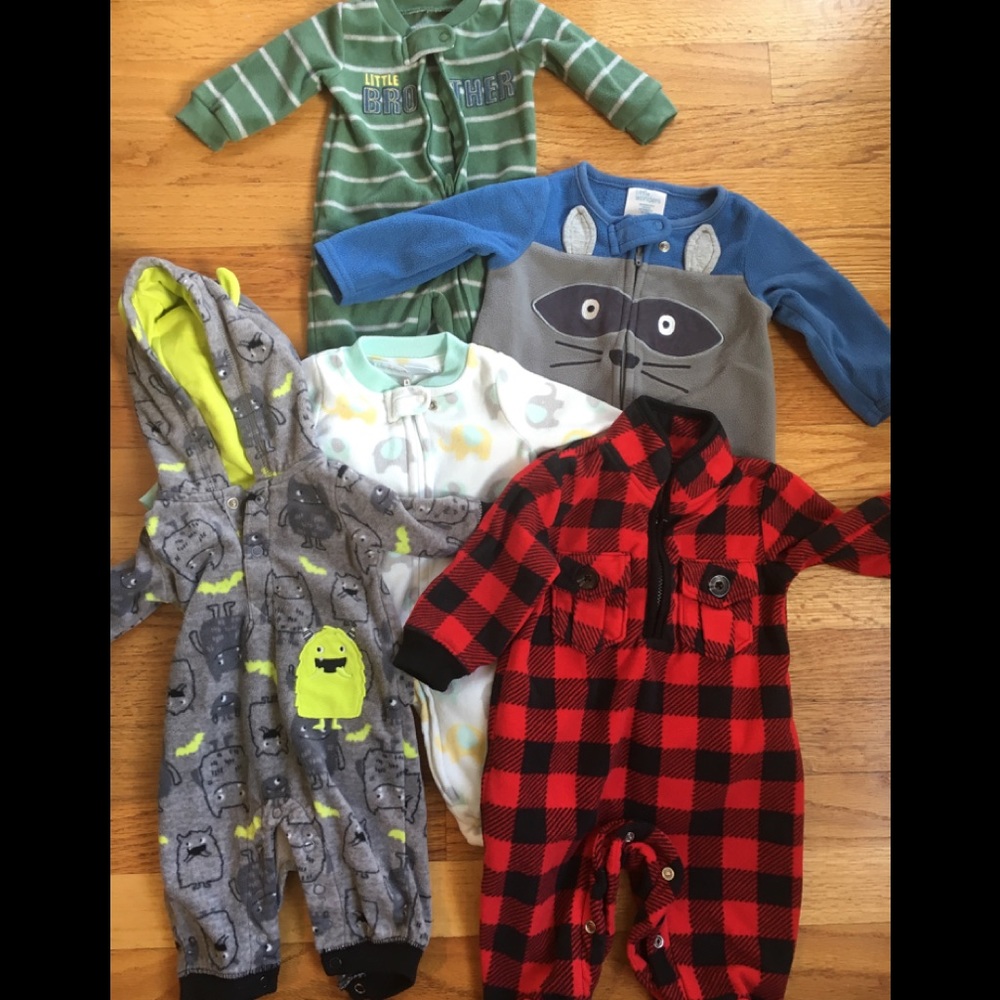 Fleece onesie lot